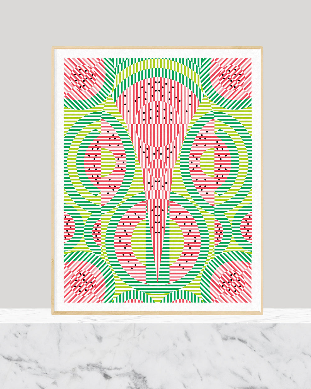 Watermelon Face - Art Print (8x10) – LoveLight Paper